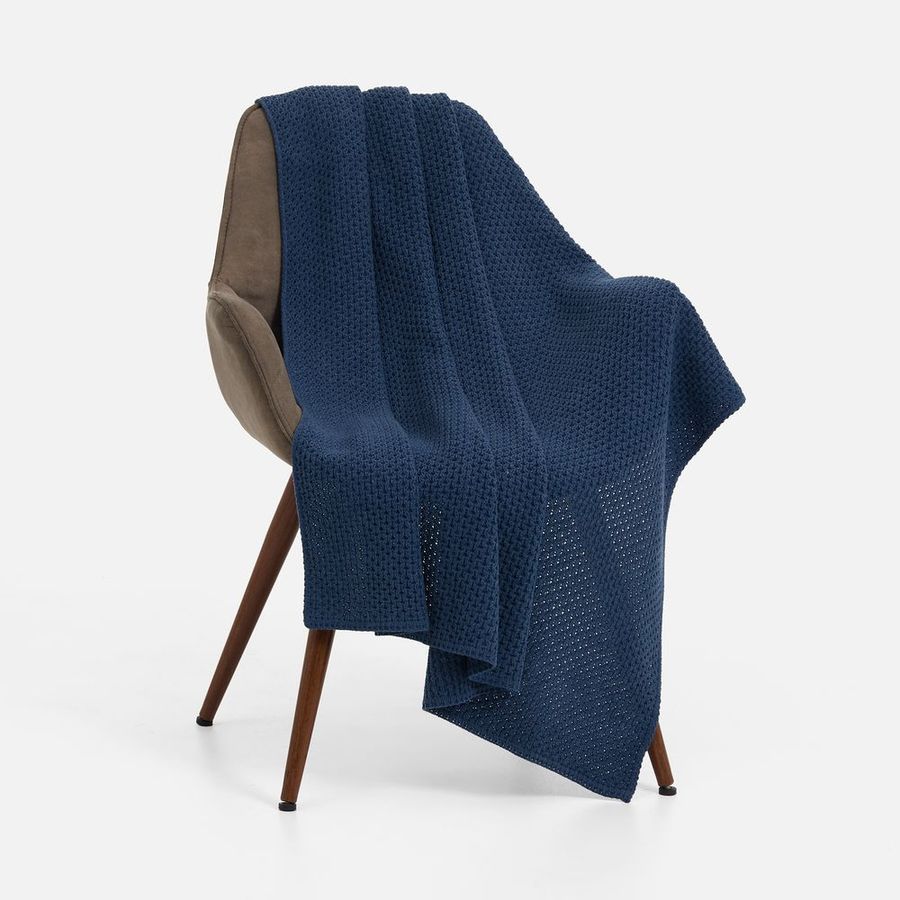 Плед Serenita синий (джинс)