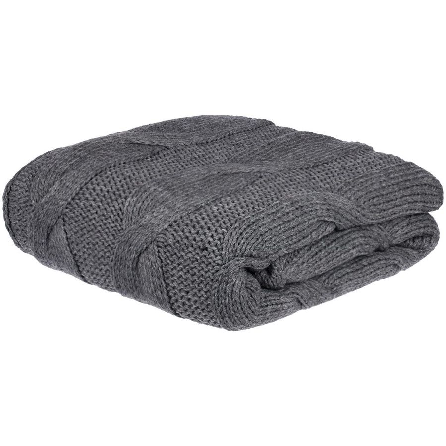 Плед Snefald серый (маренго меланж)