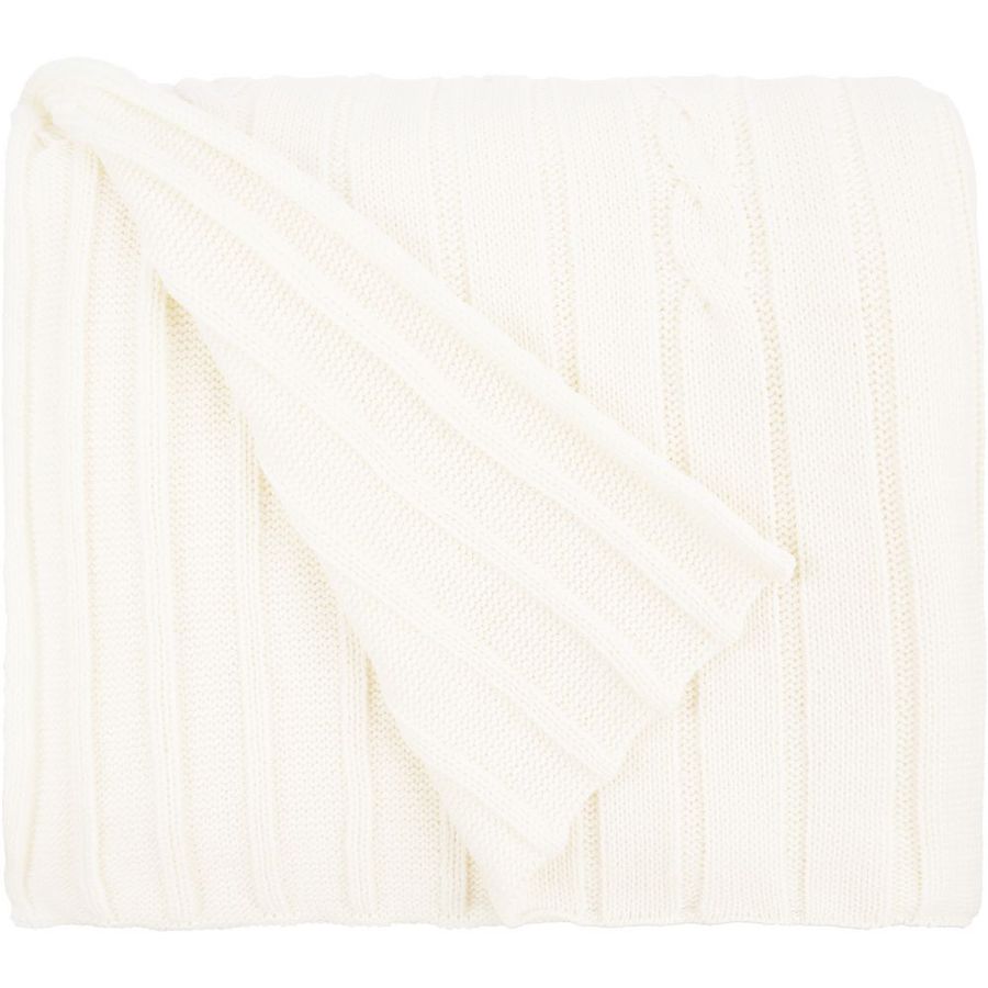 Плед Tressa белый (молочный)