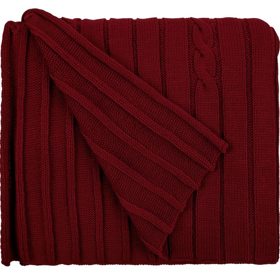 Плед Tressa темно-красный