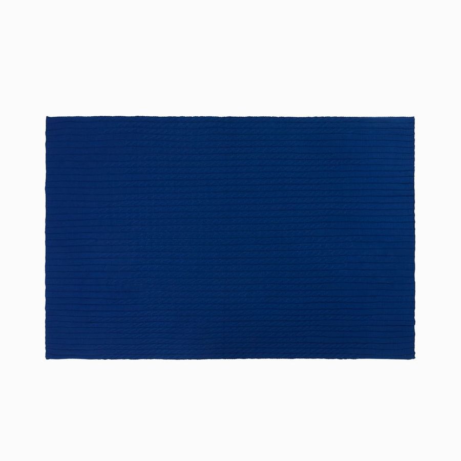 Плед Tressa темно-синий (кобальт)