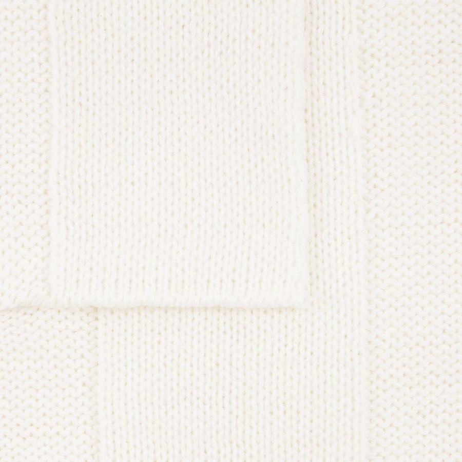 Плед Rombus белый (молочный)