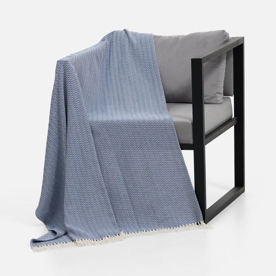 Плед Landour синий