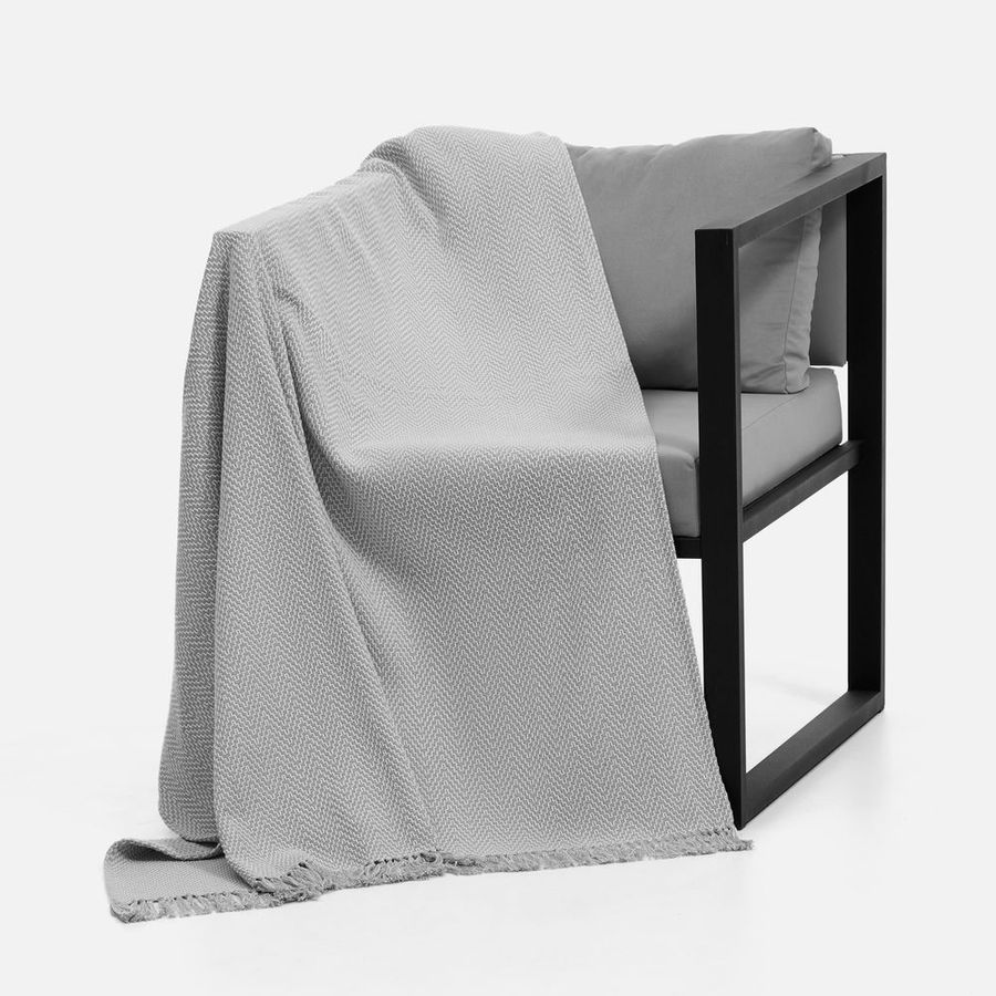 Плед Saltoro светло-серый