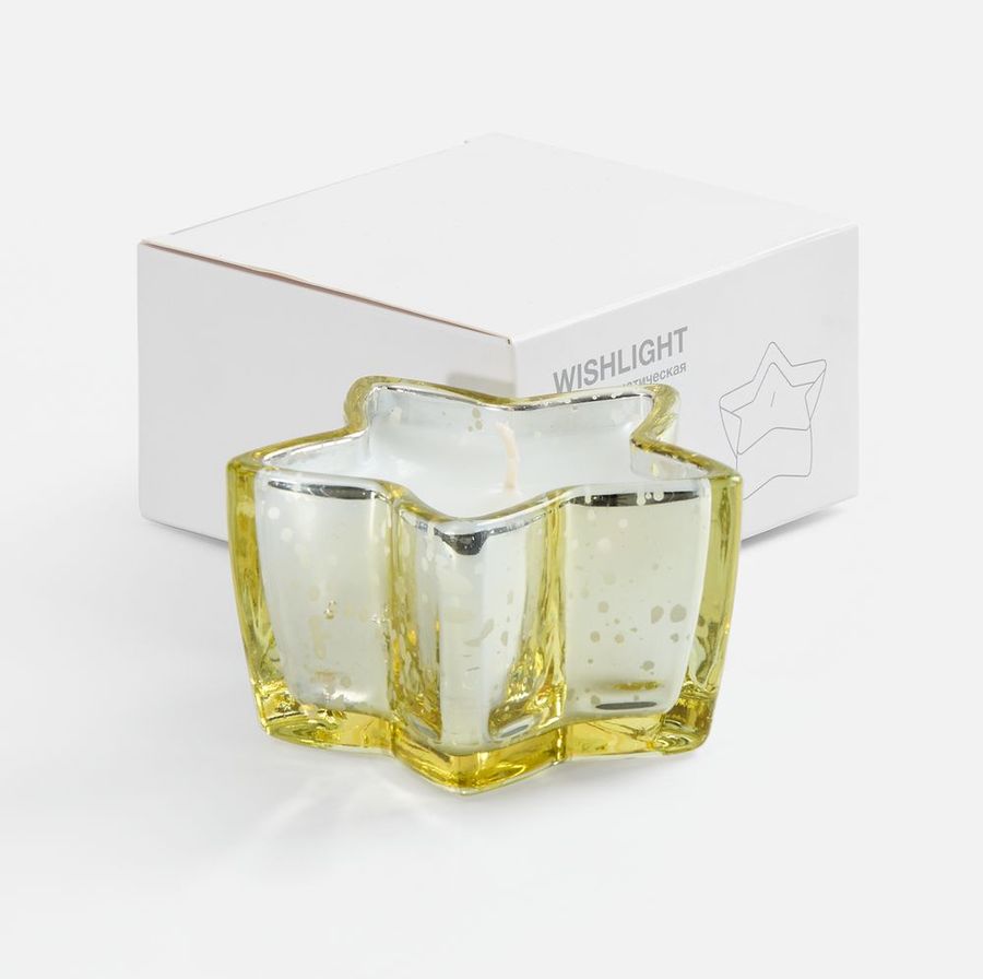 Свеча Wishlight золотистая