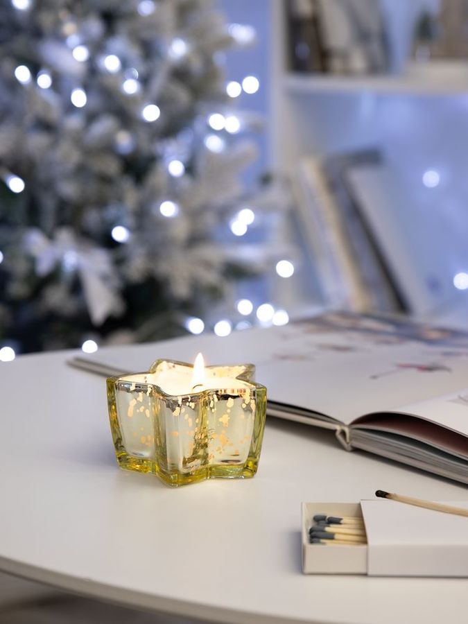 Свеча Wishlight золотистая