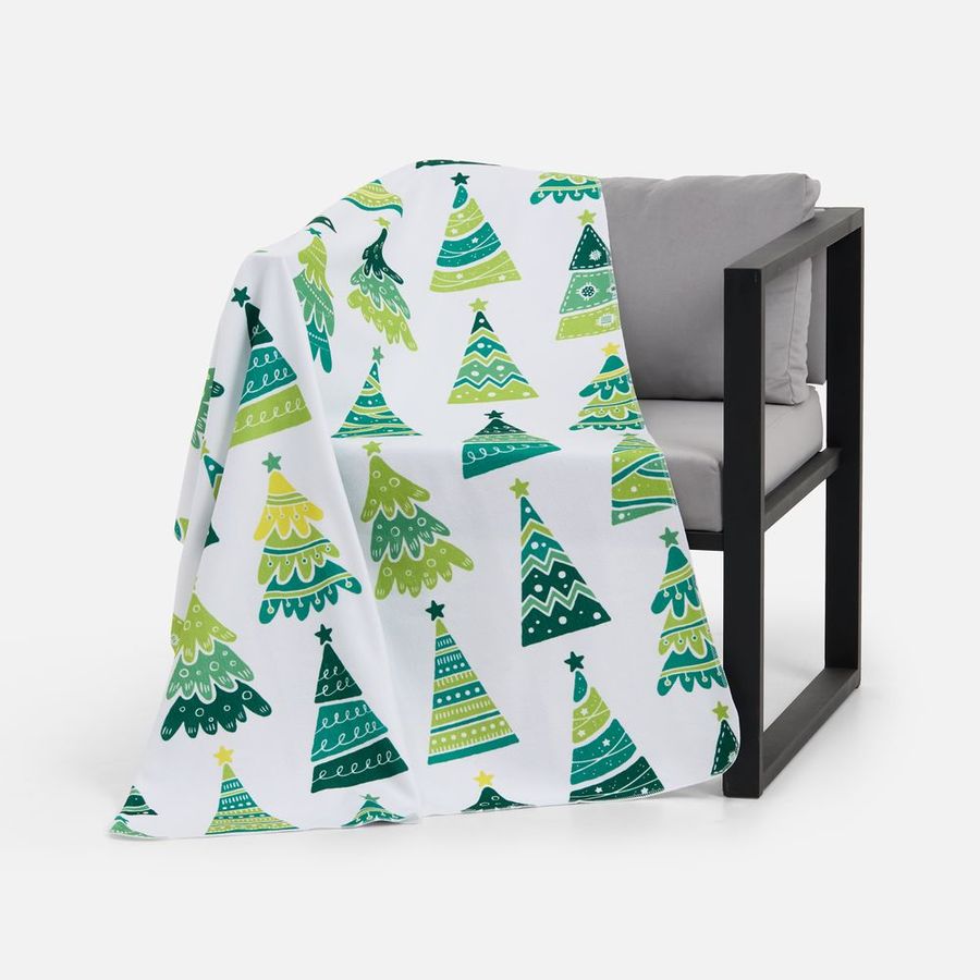 Флисовый плед Imaginario зеленый