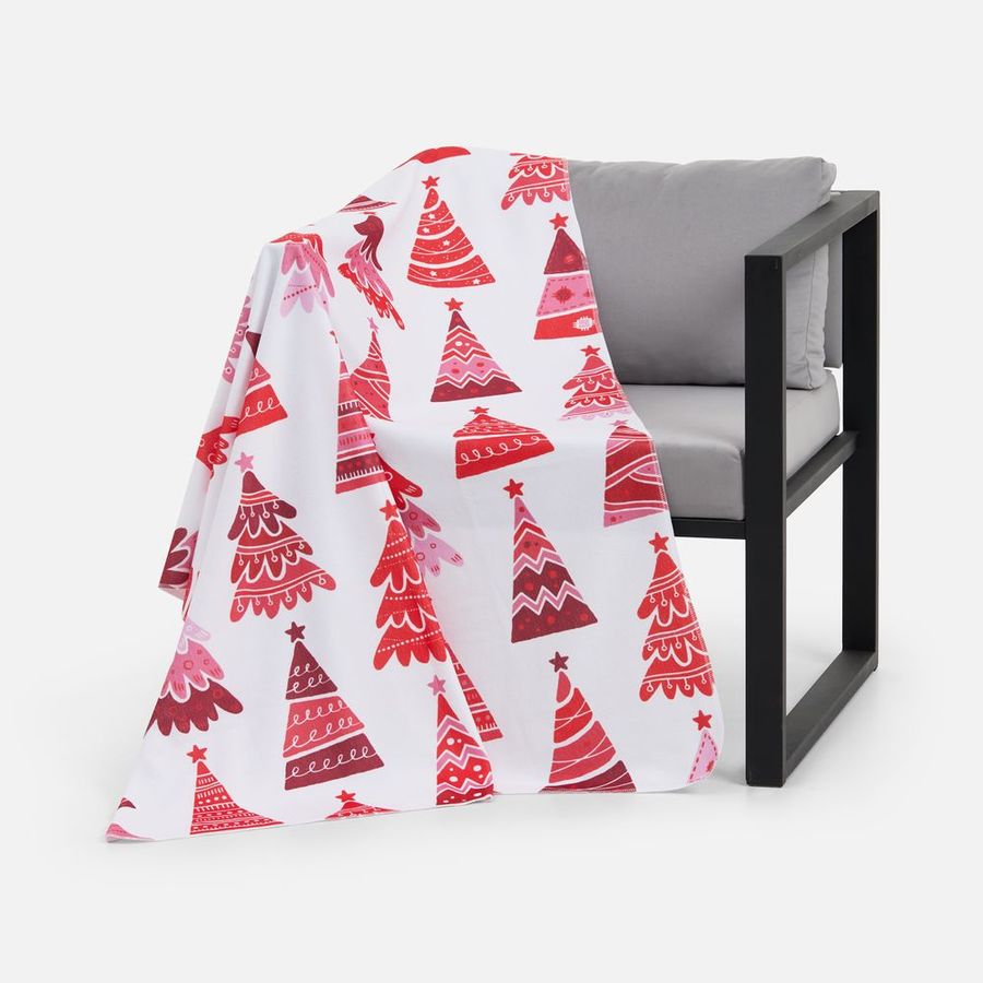 Флисовый плед Imaginario красный