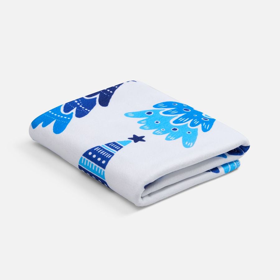 Флисовый плед Imaginario синий