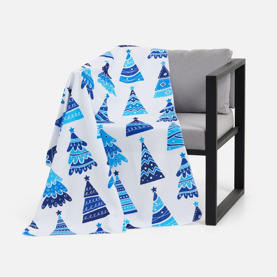 Флисовый плед Imaginario синий