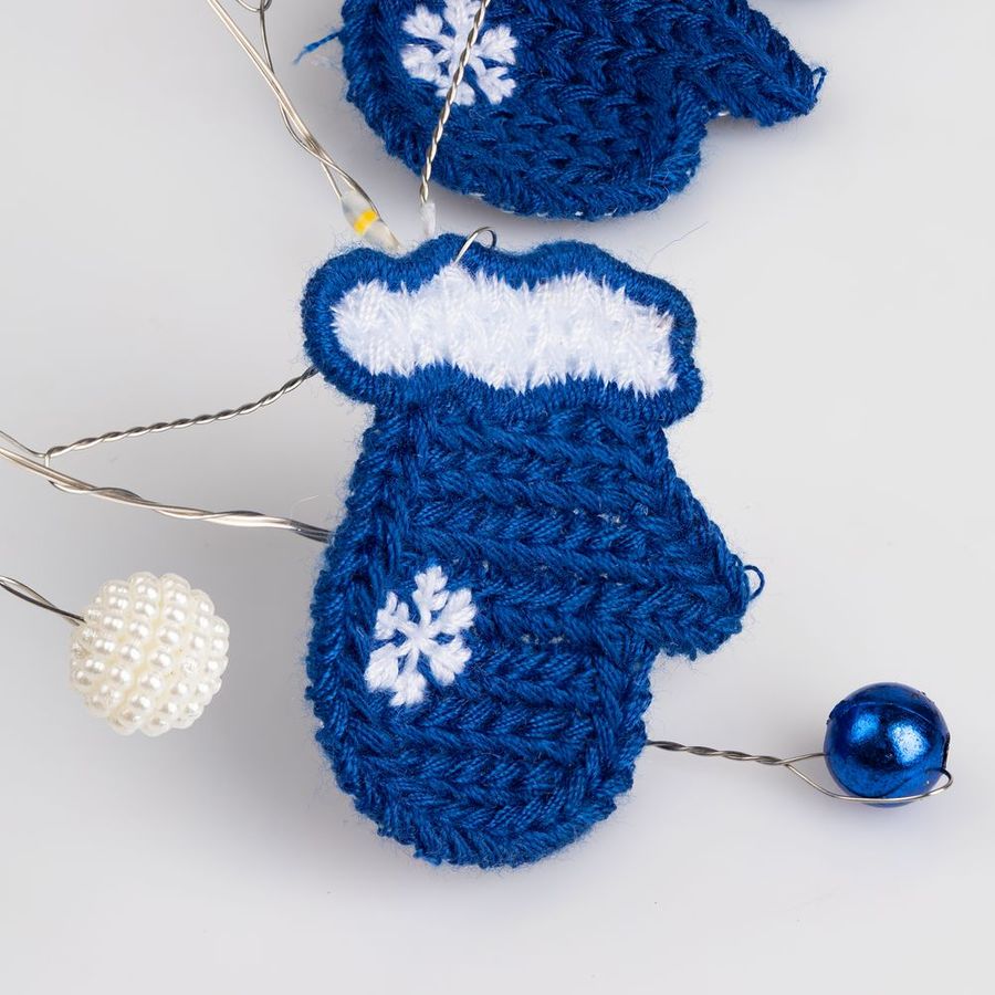Гирлянда Merry Mittens синяя