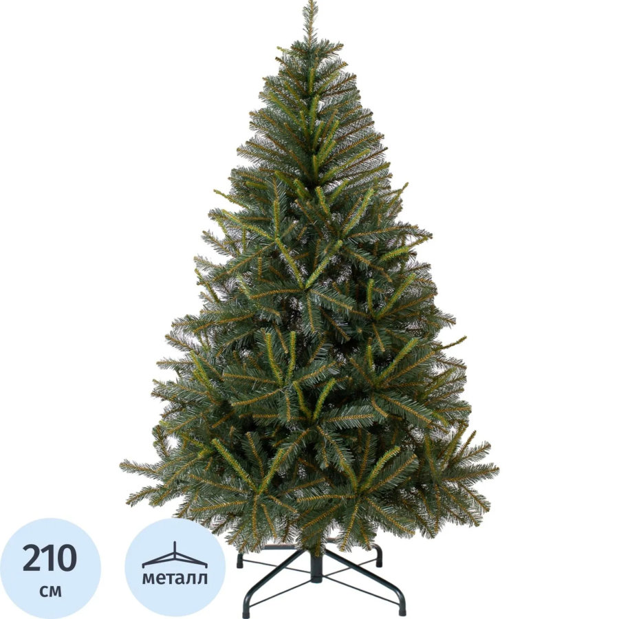 Елка новогодняя Green Trees Таежная Классик напольная 2.1 м