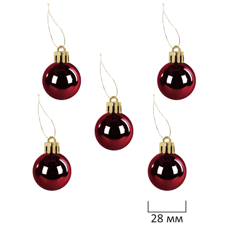 Шары елочные НАБОР 54 предмета