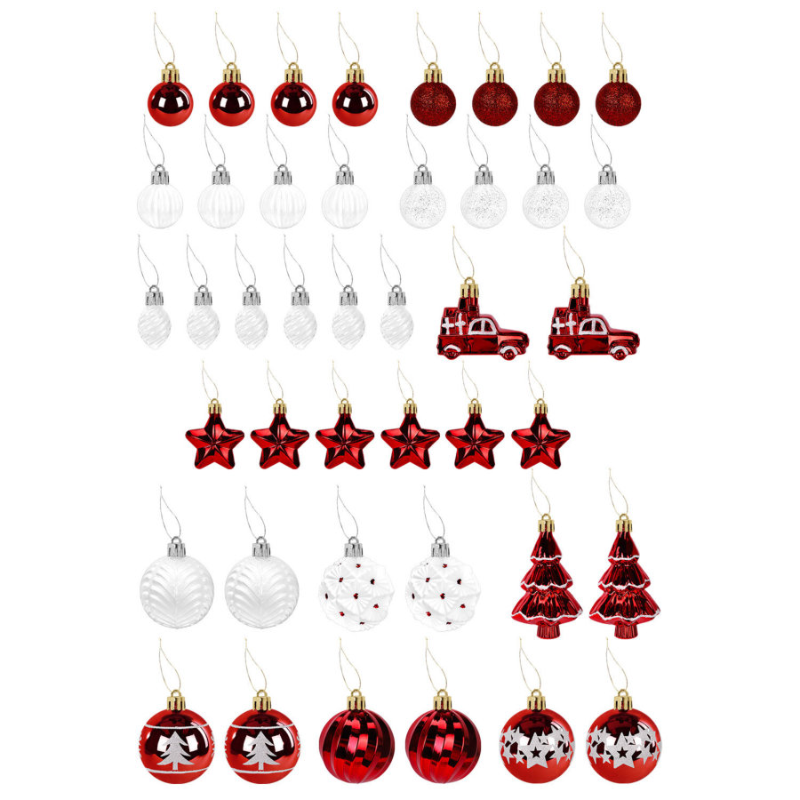 Шары елочные НАБОР 42 предмета