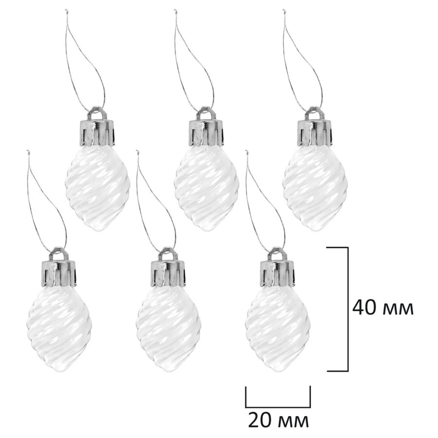 Шары елочные НАБОР 42 предмета