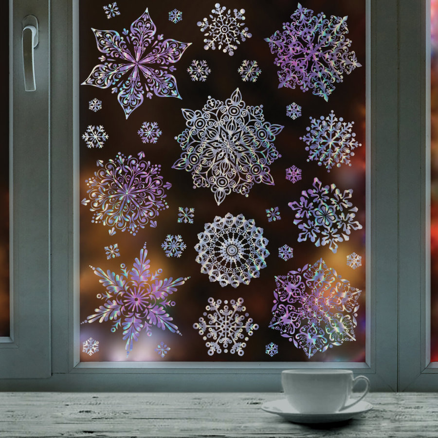 Наклейка для окон, 30х38 см, 