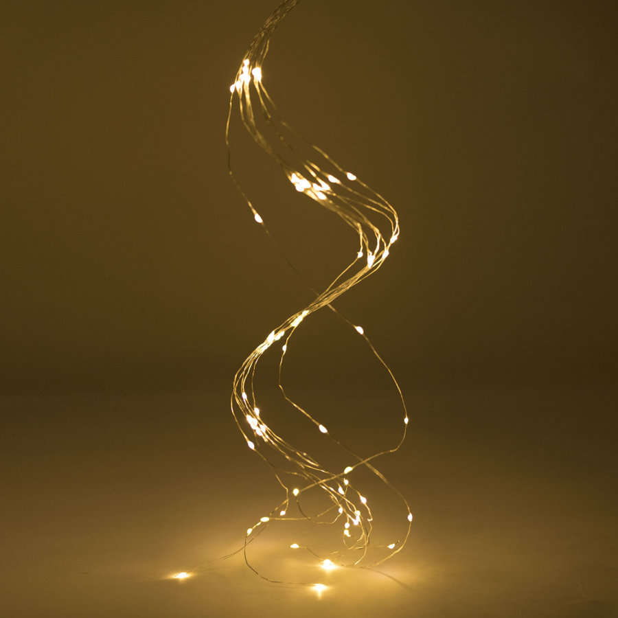 Электрогирлянда-конский хвост уличная, 3 м, 600 LED, тёплый белый, 220 V, контроллер, ЗОЛОТАЯ СКАЗКА