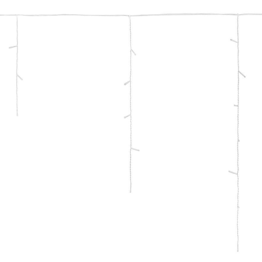 Электрогирлянда-бахрома уличная 25х0,7 м, 400 LED, холодный белый, 220 V, контроллер, ЗОЛОТАЯ СКАЗКА