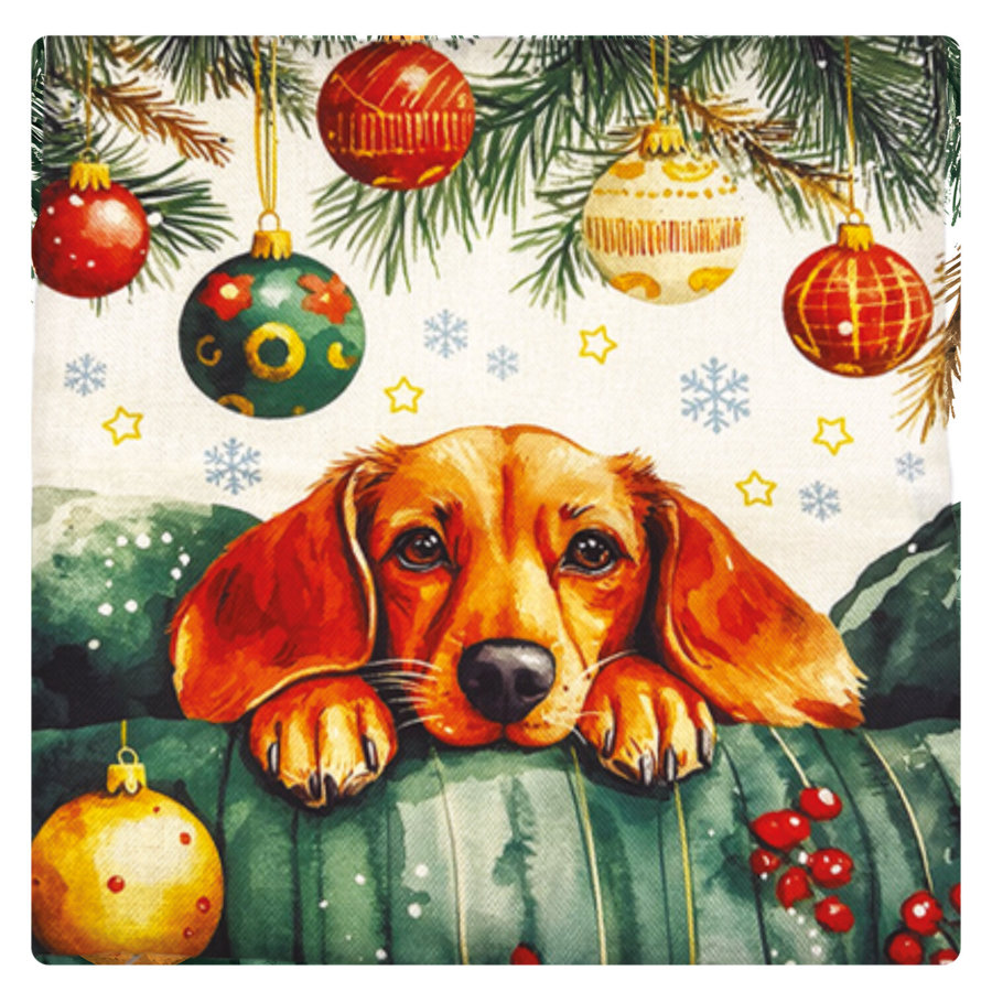 Чехол на подушку новогодний (1 шт.) 45х45 см, 