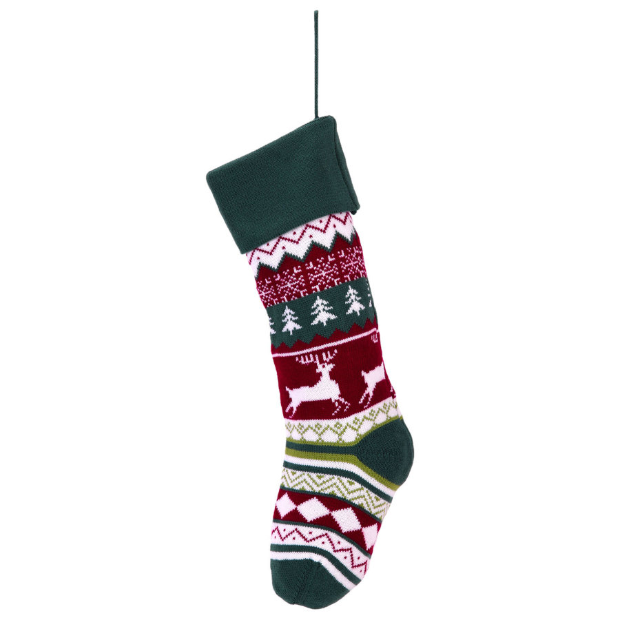 Носок новогодний для подарков, 23х2х54 см, 