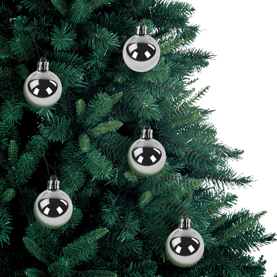 Шары ёлочные 30 шт., 4 см,