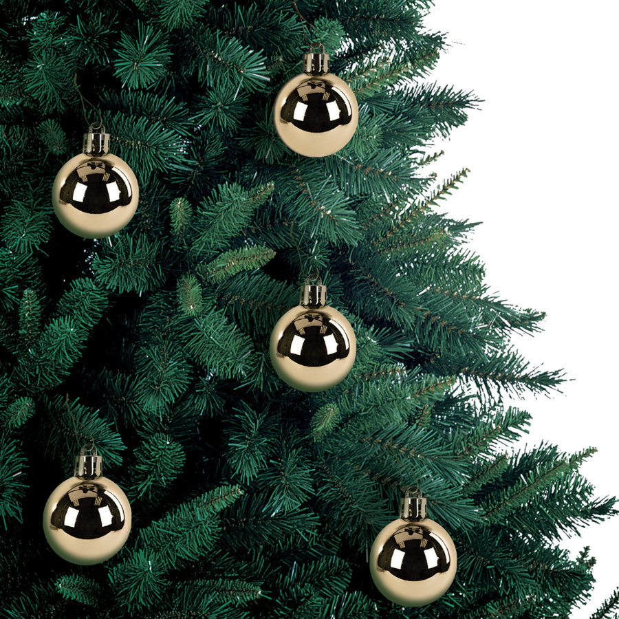 Шары ёлочные 30 шт., 4 см,