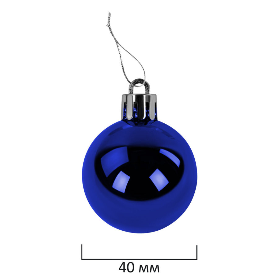 Шары ёлочные 30 шт., 4 см,