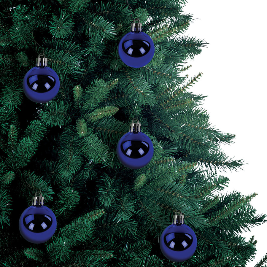 Шары ёлочные 30 шт., 4 см,