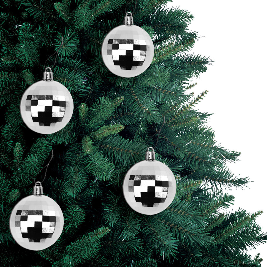 Украшение ёлочное 4 шт., 6 см, 