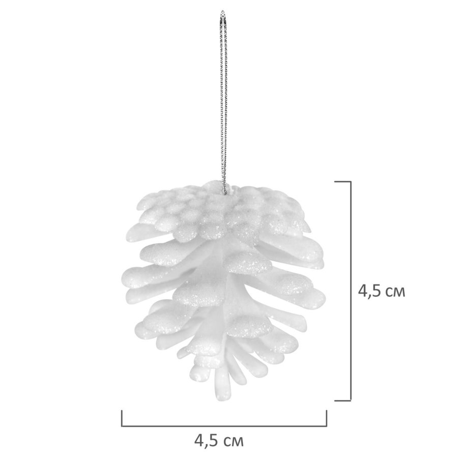 Украшение ёлочное 9 шт., 4 см, 