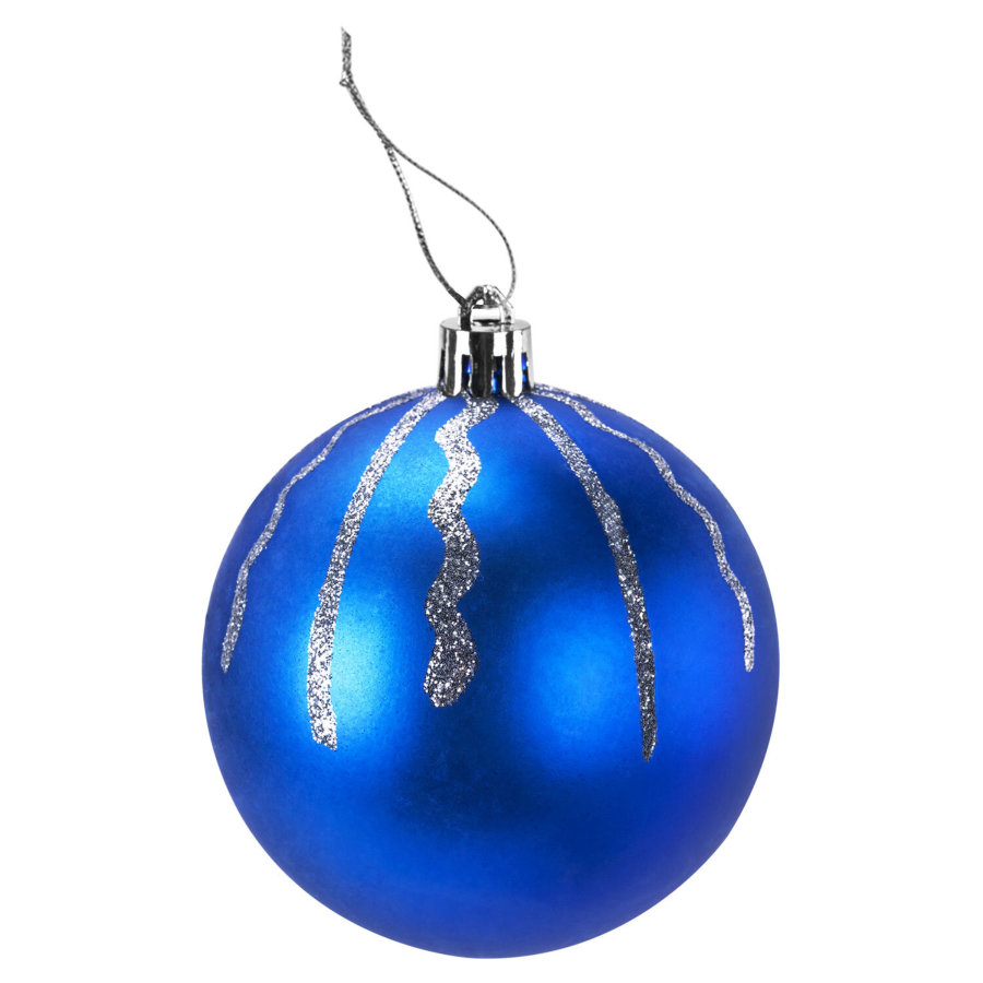 Шары елочные 16 шт., 8 см,