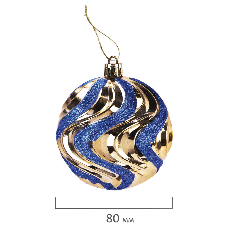 Шары елочные 16 шт., 8 см,