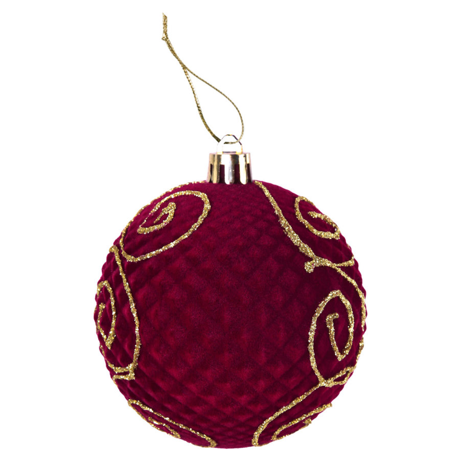 Шары елочные 6 шт., 8 см,