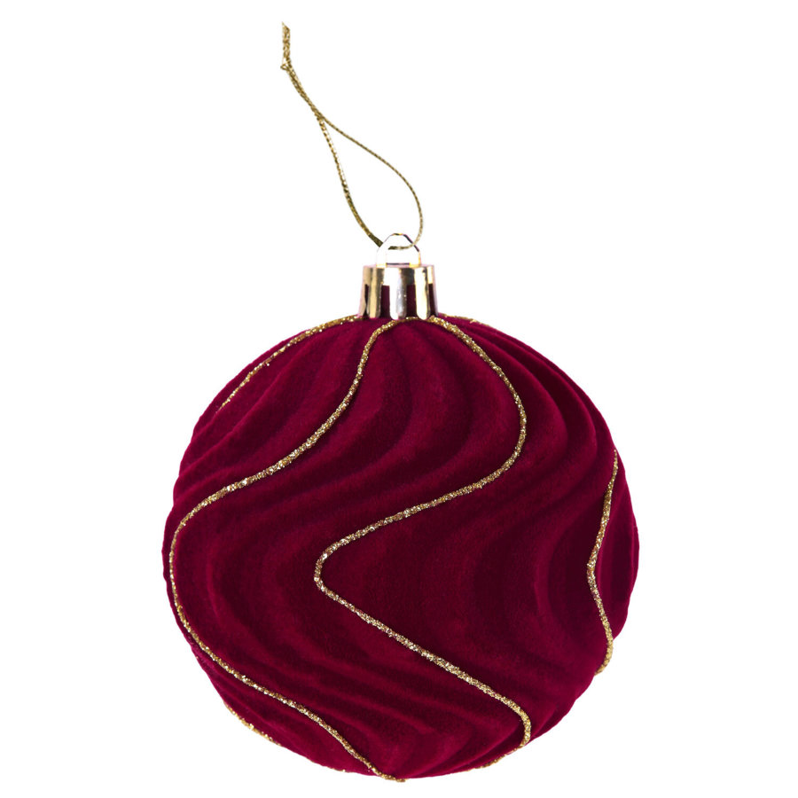 Шары елочные 6 шт., 8 см,