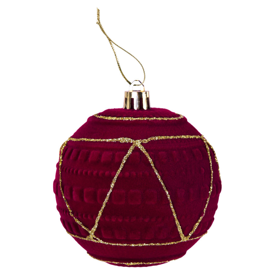 Шары елочные 6 шт., 8 см,