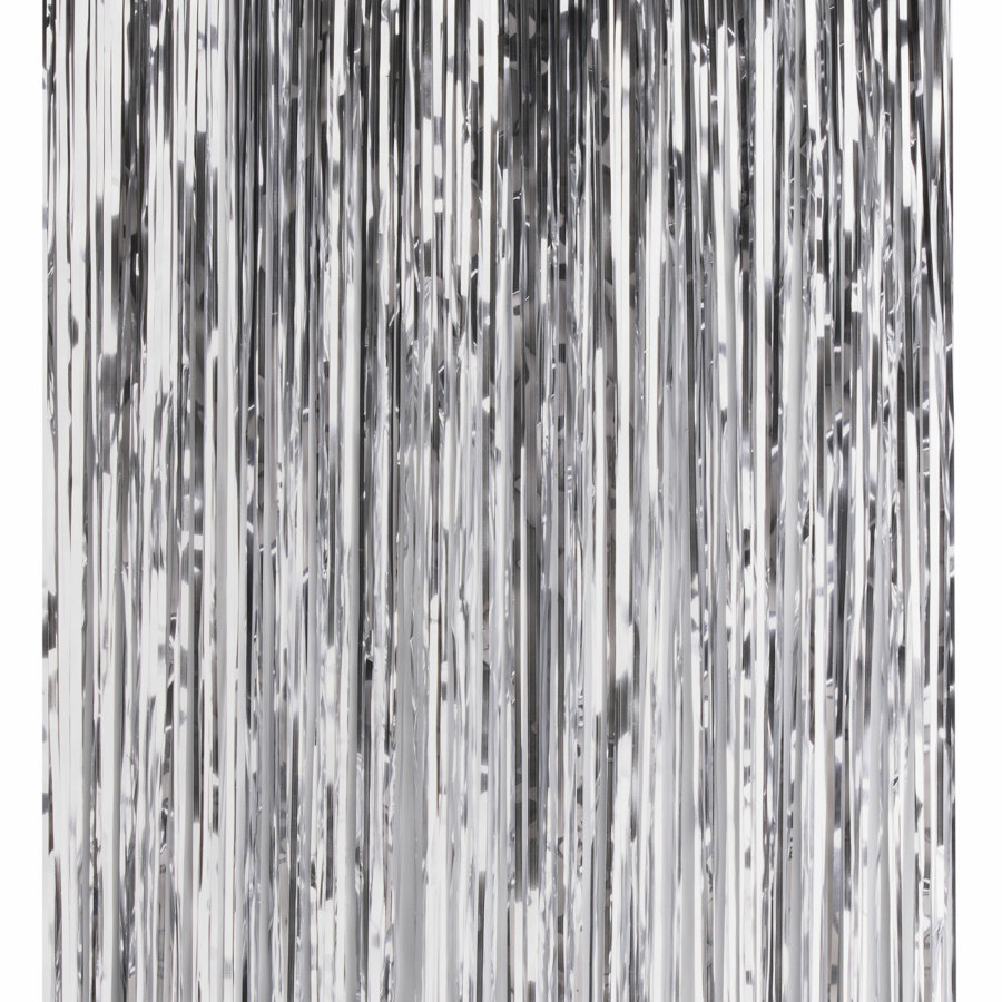 Дождик новогодний, КОМПЛЕКТ 5 штук, ширина 10 см, длина 2 м, серебристый, ЗОЛОТАЯ СКАЗКА