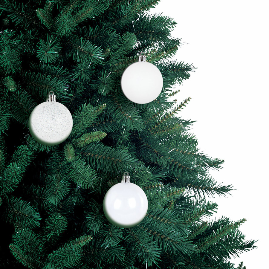 Шары ёлочные 6 шт., 6 см,