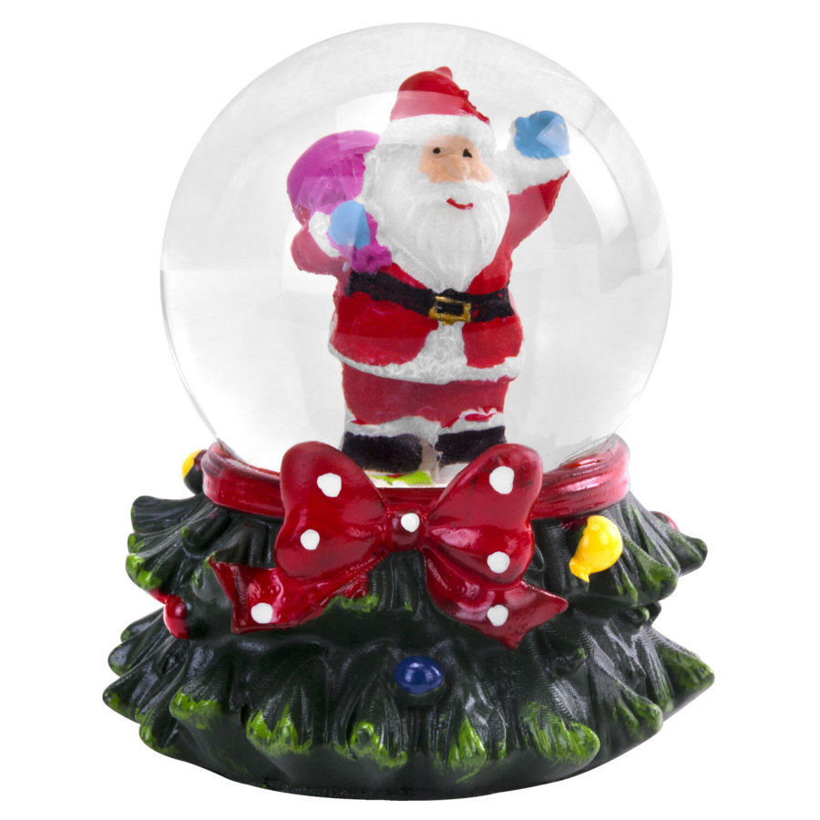 Сувенир снежный шар ДРУЗЬЯ ДЕДА МОРОЗА, диаметр 45 мм, полистоун/стекло, 4 дизайна ассорти, ЗОЛОТАЯ СКАЗКА