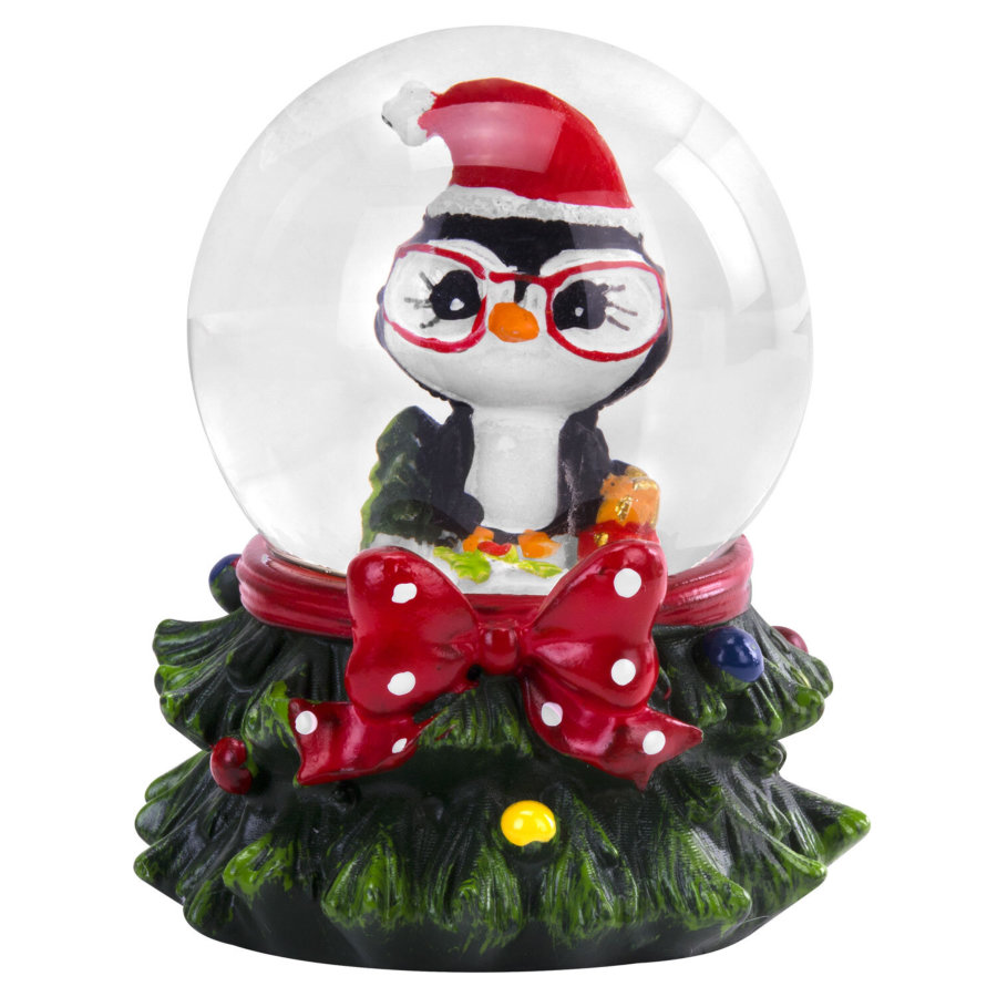 Сувенир снежный шар ДРУЗЬЯ ДЕДА МОРОЗА, диаметр 45 мм, полистоун/стекло, 4 дизайна ассорти, ЗОЛОТАЯ СКАЗКА