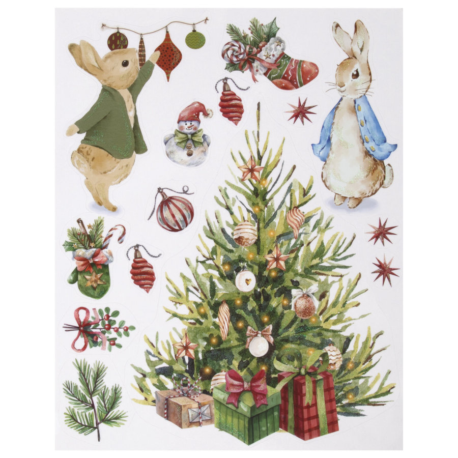 Наклейка для окон (1 штука) двусторонняя МНОГОРАЗОВАЯ 30х38 см, 