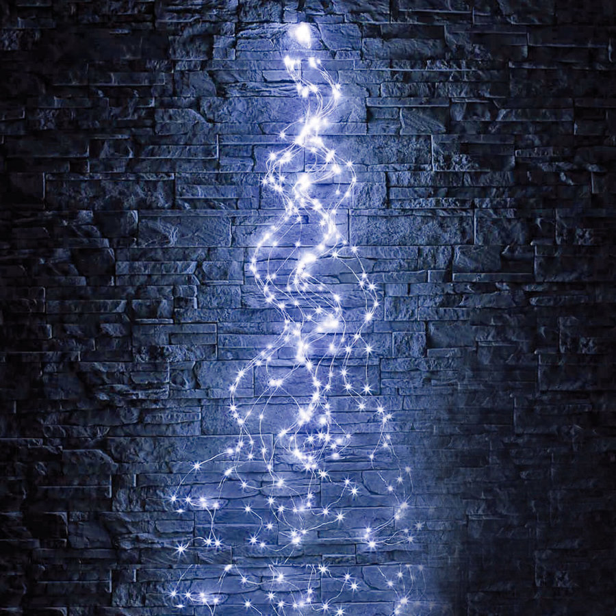 Электрогирлянда-конский хвост комнатная, 2 м, 200 LED, холодный белый, 220 V, ЗОЛОТАЯ СКАЗКА