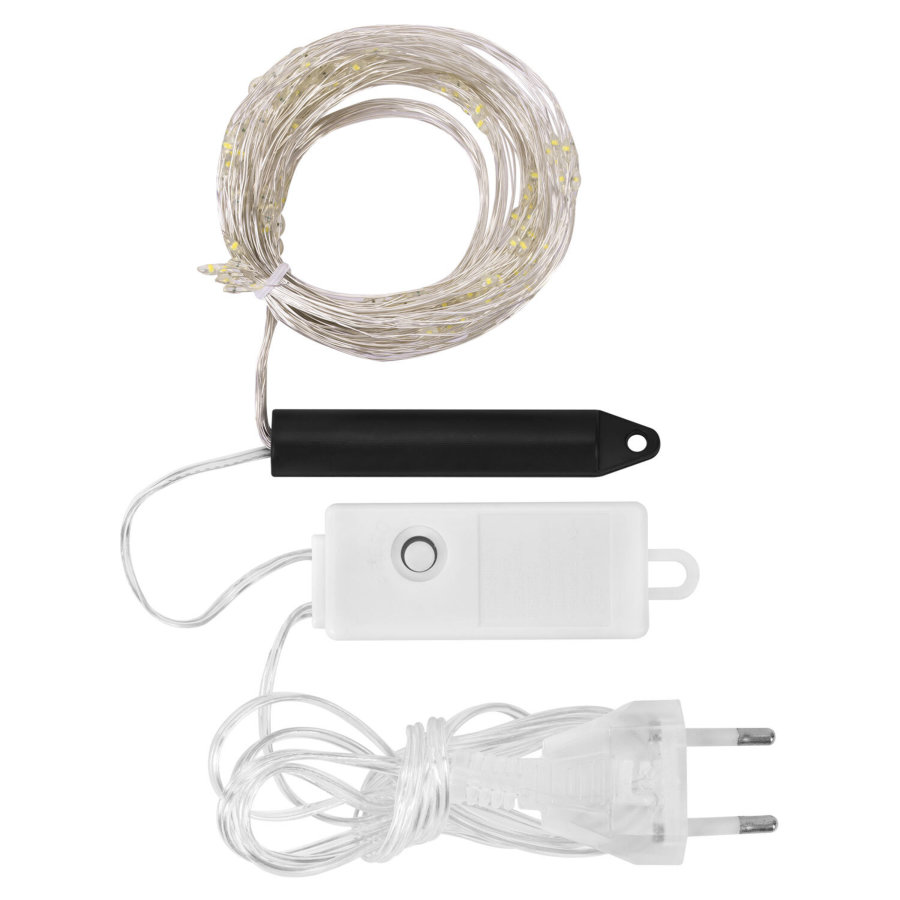 Электрогирлянда-конский хвост комнатная, 2 м, 200 LED, тёплый белый, 220 V, ЗОЛОТАЯ СКАЗКА