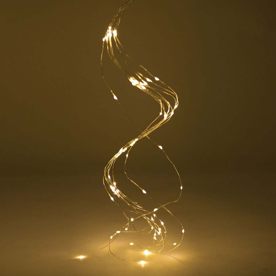 Электрогирлянда-конский хвост комнатная, 2 м, 200 LED, тёплый белый, 220 V, ЗОЛОТАЯ СКАЗКА