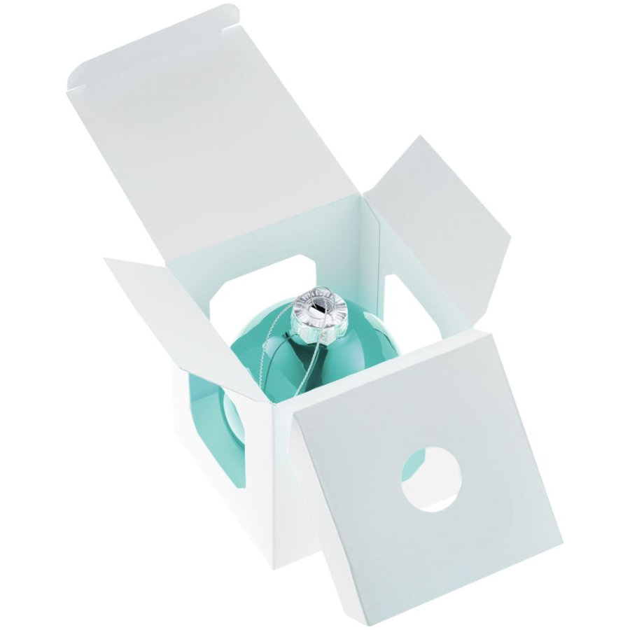 Елочный шар Finery Gloss, 8 см, глянцевый, бирюзовый