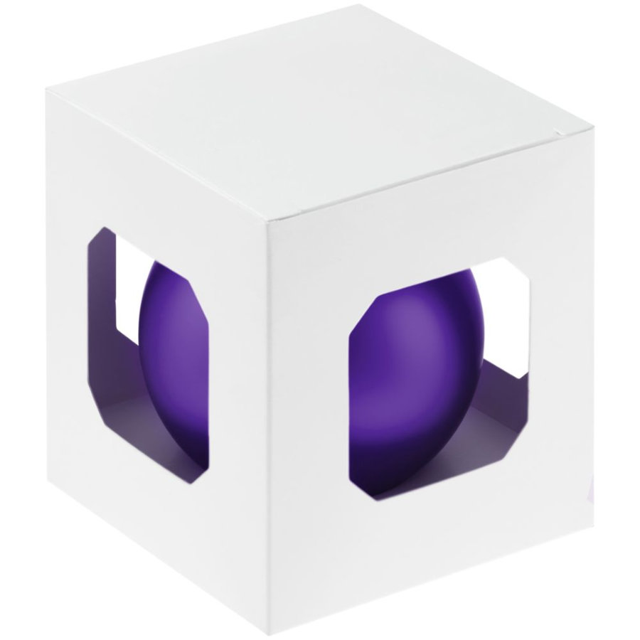 Елочный шар Finery Matt, 8 см, матовый, фиолетовый