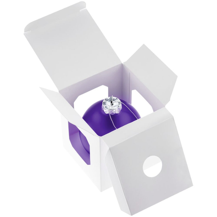 Елочный шар Finery Matt, 8 см, матовый, фиолетовый