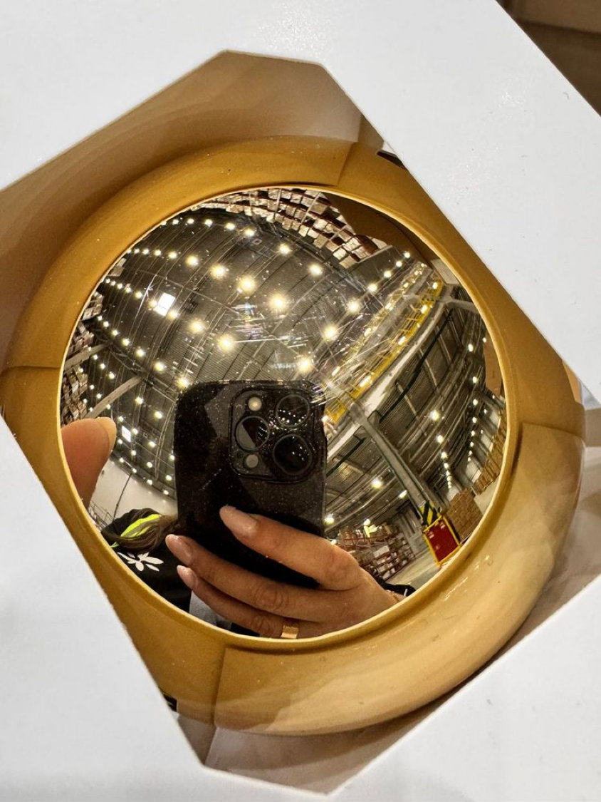 Оформительский шар Finery, 8 см, глянцевый, золотистый