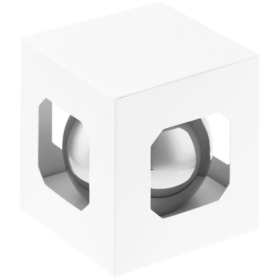 Оформительский шар Finery, 8 см, глянцевый, серебристый