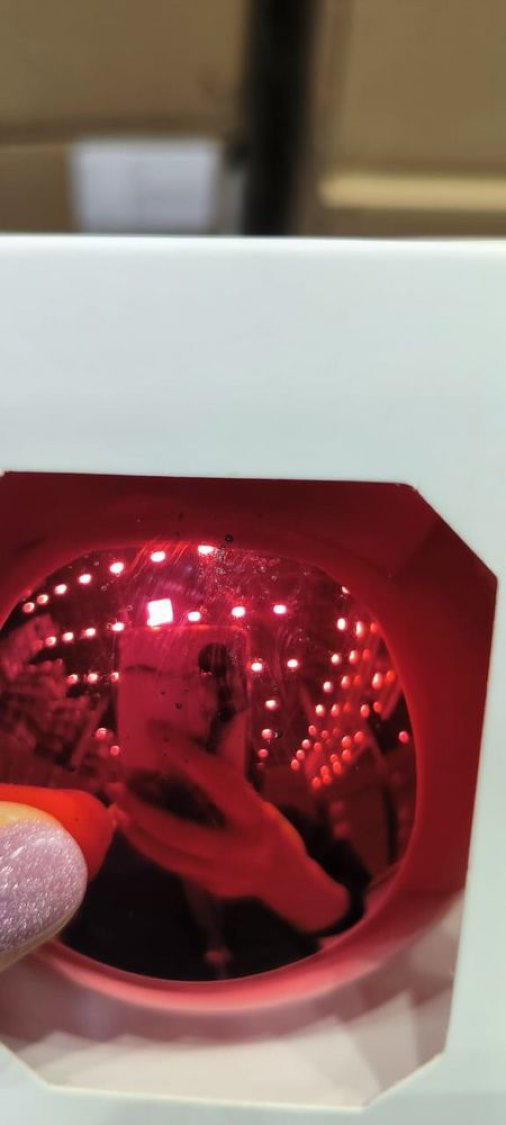 Оформительский шар Finery, 8 см, глянцевый, красный