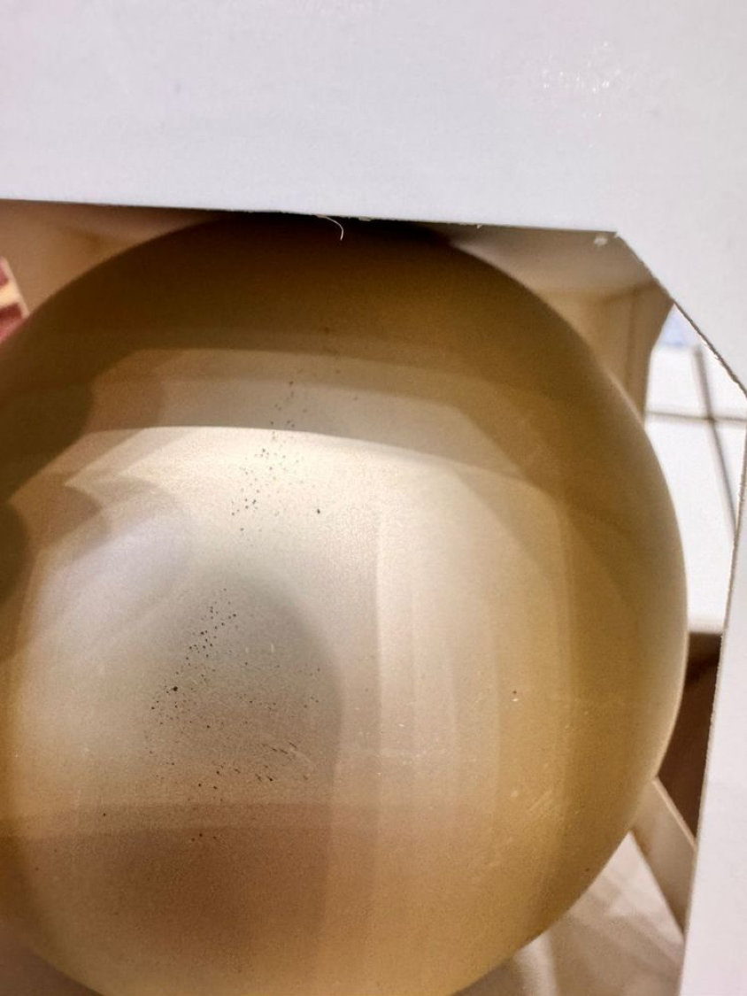 Оформительский шар Finery, 8 см, матовый, золотистый